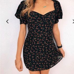 Floral chiffon dress
